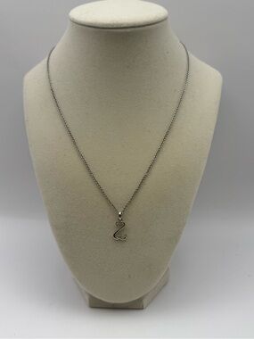 Jared Sterling Silver Open Heart Necklace .925 Minimalist Pendant
